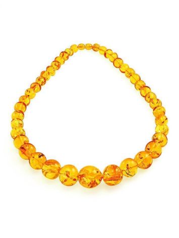 Classic Amber Ball Beaded Necklace, image , picture 3