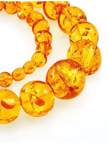 Classic Amber Ball Beaded Necklace, image , picture 4