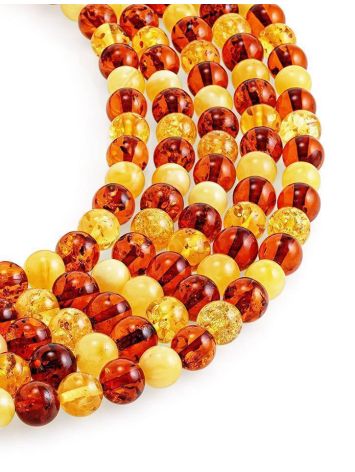 Extra Long Amber Beaded Necklace, image , picture 5