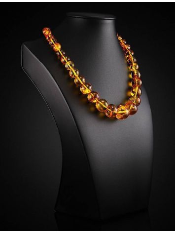 Classic Amber Ball Beaded Necklace, image , picture 2