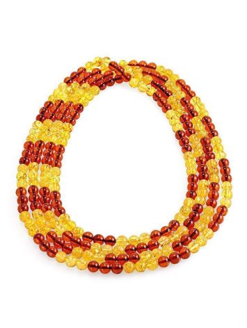Two-Toned Amber Rope Necklace, image , picture 4