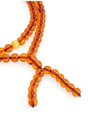Cognac Amber Buddhist Prayer Beads, image , picture 3