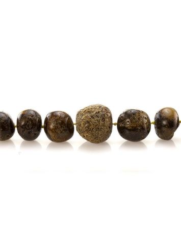 Multicolor Large-To-Small Amber Beaded Necklace, image , picture 7