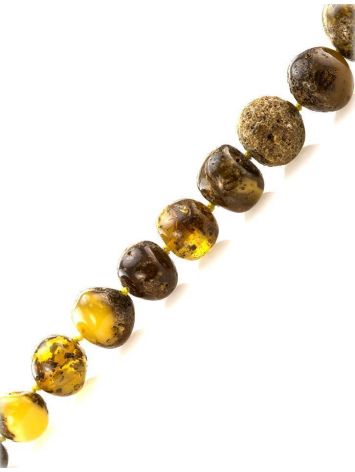 Multicolor Large-To-Small Amber Beaded Necklace, image , picture 2