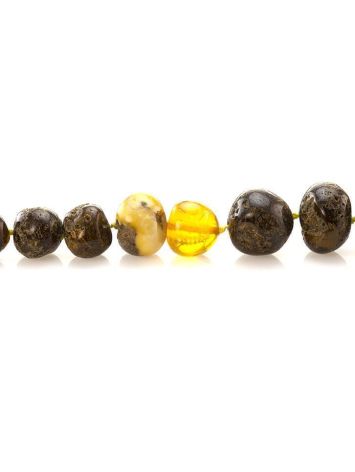 Multicolor Large-To-Small Amber Beaded Necklace, image , picture 8
