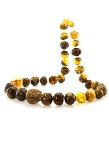 Multicolor Large-To-Small Amber Beaded Necklace, image , picture 3