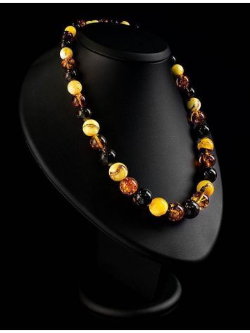 Multicolor Amber Designer Beaded Necklace, image , picture 3