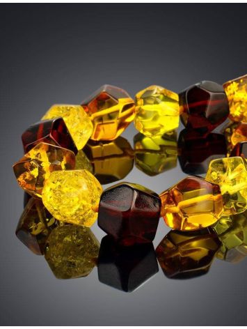 Faceted Amber Beaded Necklace, image , picture 2