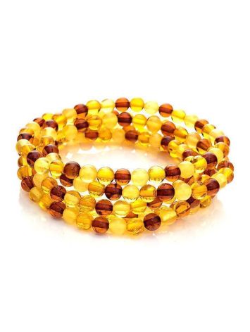 Multicolor Amber Beaded Stretch Necklace, image , picture 3