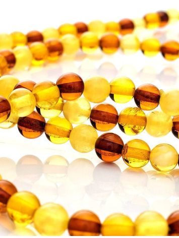 Multicolor Amber Beaded Stretch Necklace, image , picture 5
