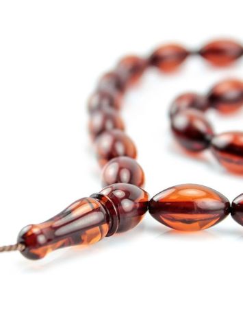 33 Cherry Amber Islamic Prayer Beads, image 