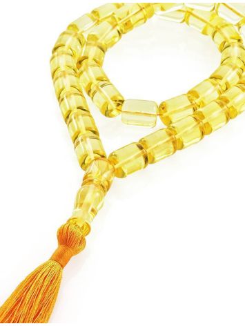 33 Barrel Beaded Islamic Rosary With Tassel, image 