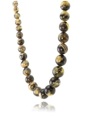 Amber Ball Beaded Necklace The Meteor, image , picture 2