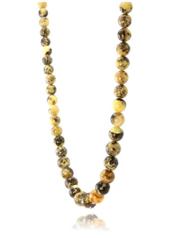 Ethnic Style Amber Ball Beaded Necklace The Meteor, image , picture 3
