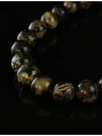 Amber Ball Beaded Necklace The Meteor, image , picture 3