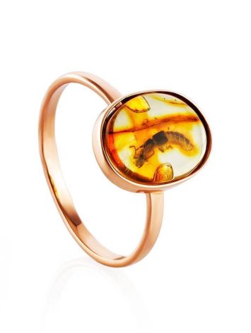 Glossy Golden Ring With Inclusions The Clio, Ring Size: 6 / 16.5, image 