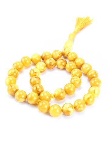 Honey Amber Muslim Prayer Beads With Tassel, image 