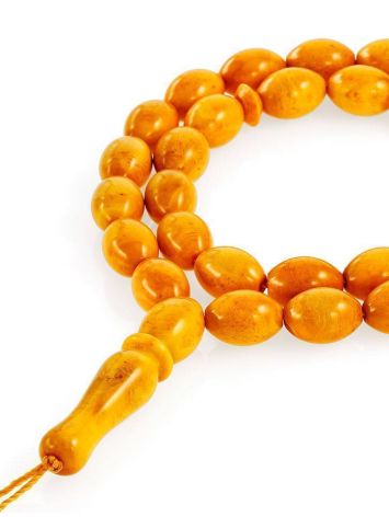 33 Honey Amber Islamic Rosary, image 
