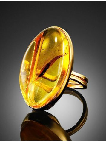 Amber With Insect Inclusions Ring The Clio, Ring Size: Adjustable, image , picture 2