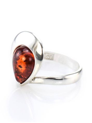 Sterling Silver Ring With Amber Stone The Orion, Ring Size: 10 / 20, image , picture 4