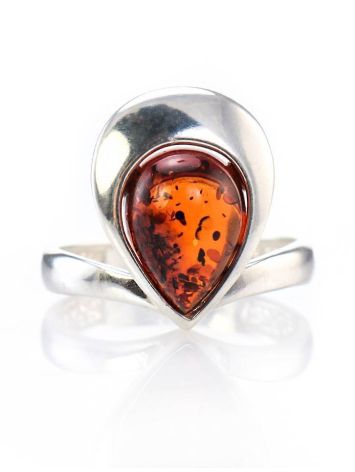 Sterling Silver Ring With Amber Stone The Orion, Ring Size: 10 / 20, image , picture 3