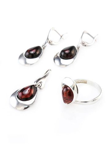 Sterling Silver Ring With Amber Stone The Orion, Ring Size: 10 / 20, image , picture 5