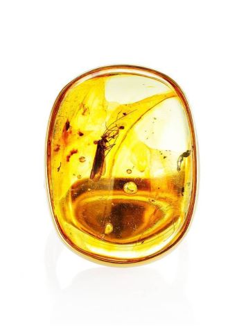 Amber Cocktail Ring With Insect Inclusions The Clio, Ring Size: Adjustable, image , picture 6