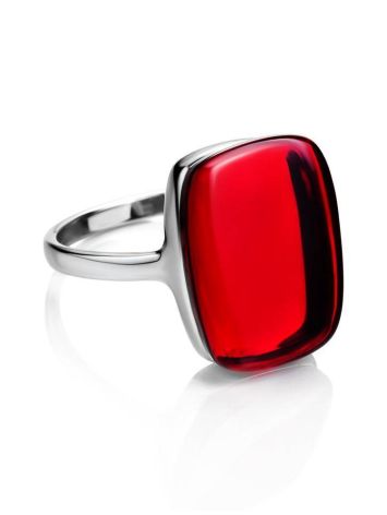 Red Amber Ring in Sterling Silver The Sangria, Ring Size: 6.5 / 17, image , picture 5