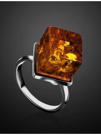 Lemon Amber Adjustable Ring The Sugar, Ring Size: Adjustable, image , picture 2