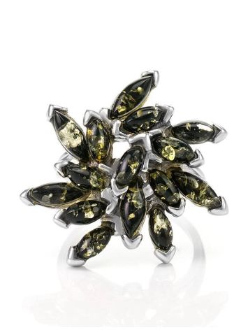 Amber Ring In Sterling Silver The Dahlia, Ring Size: 13 / 22, image , picture 3