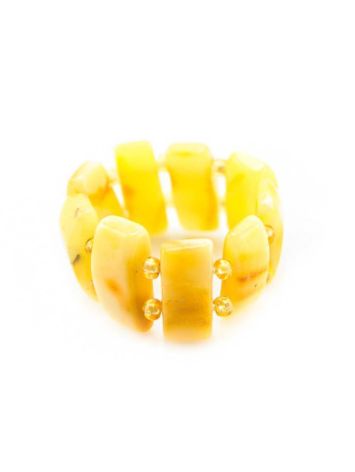 Honey Amber Adjustable Elastic Ring, Ring Size: Adjustable, image , picture 2