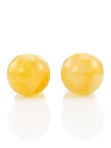 Honey Amber Stud Earrings The Paris, image , picture 4