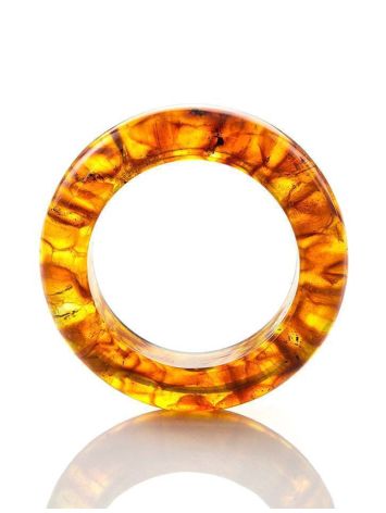 Natural Amber Band Ring The Magma, Ring Size: 9 / 19, image , picture 4