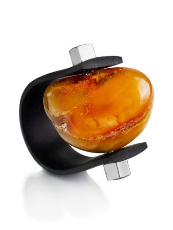 Rubber Amber One Size Ring The Grunge, Ring Size: / 23, image 