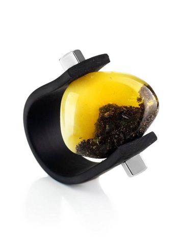 One Size Amber Ring The Grunge, Ring Size: / 22.5, image 