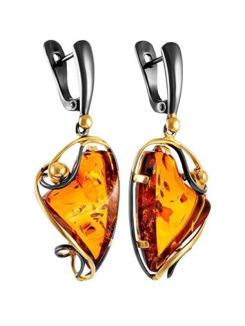 Handcrafted Amber Earrings With Cognac Amber The Rialto, image , picture 3