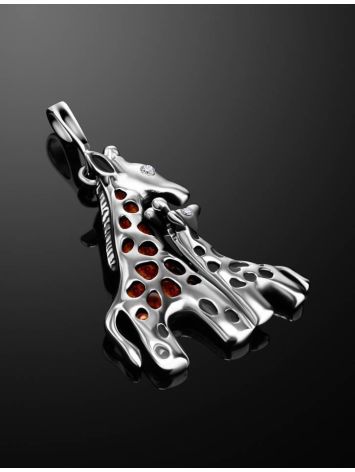 Cute Giraffe Design Amber Pendant, image , picture 2