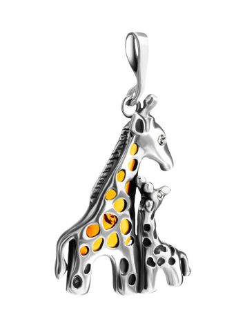 Cute Giraffe Design Amber Pendant, image , picture 3