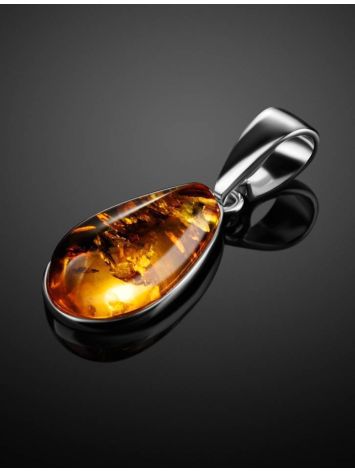 Cognac Amber Silver Pendant The Pulse, image , picture 2