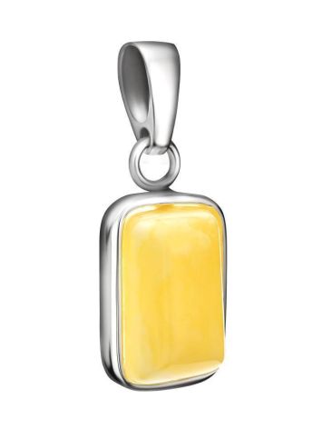Geometric Amber Pendant In Silver The Copenhagen, image , picture 3