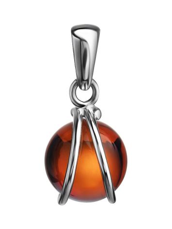 Baltic Amber Pendant In Sterling Silver The Flamenco, image 