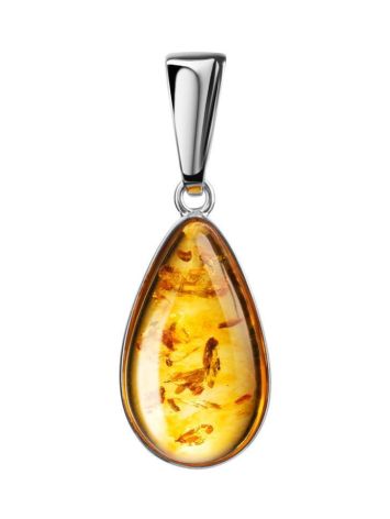 Cognac Amber Silver Pendant The Pulse, image 