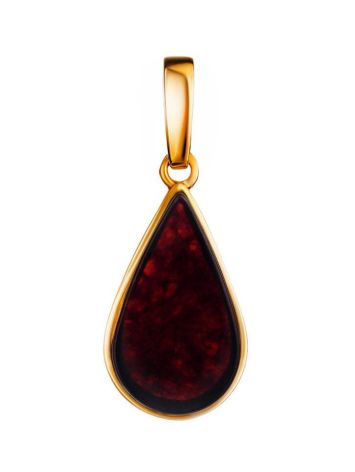 Cherry Amber Gold Plated Pendant The Pulse, image 