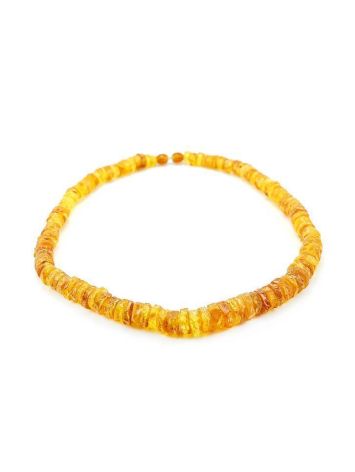Natural Cognac Amber Beaded Necklace, image , picture 4