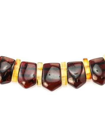 Amber Flat Beaded Necklace The Cleopatra, image , picture 5