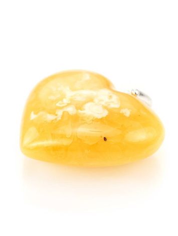 Bold Honey Amber Heart Pendant The Declaration, image , picture 2