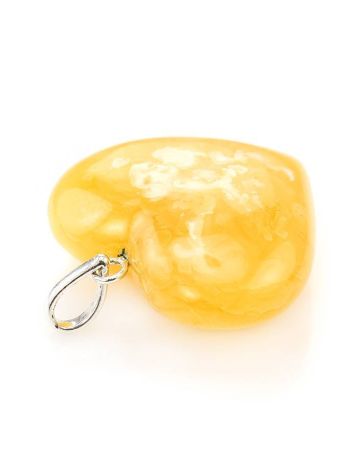 Bold Honey Amber Heart Pendant The Declaration, image , picture 3
