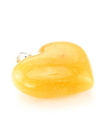 Bold Honey Amber Heart Pendant The Declaration, image , picture 4