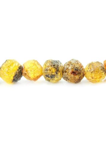 Hammer Cut Amber Necklace The Meteor, image , picture 4