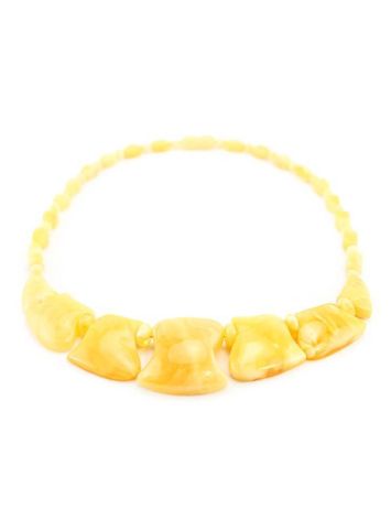 Cloudy Honey Amber Necklace, image , picture 6